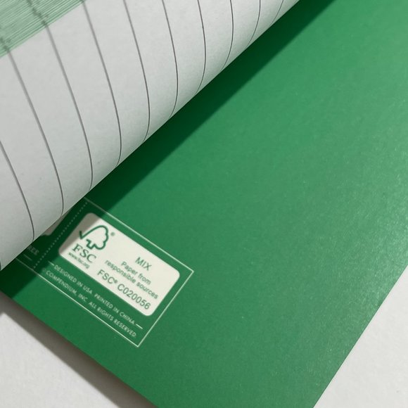 Green Inspired  Avocado Journal Notebook chlorine free - Picture 4 of 4